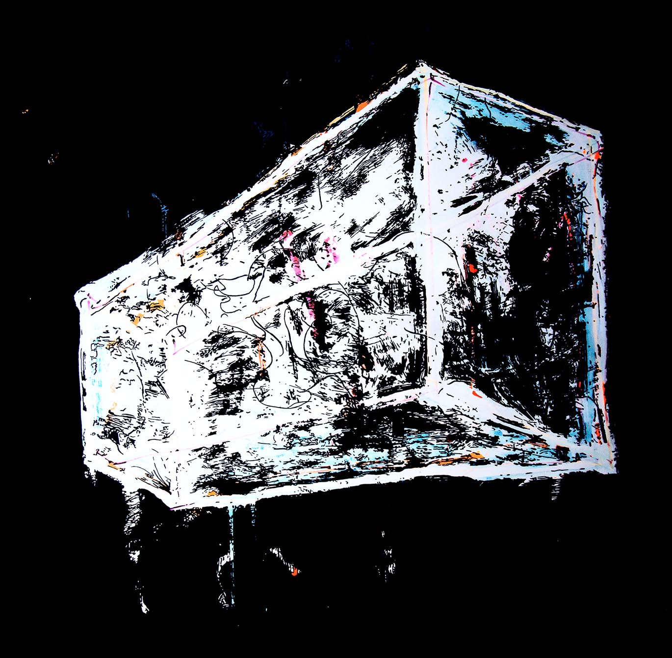 魔盒（二）丙烯及水彩于纸本