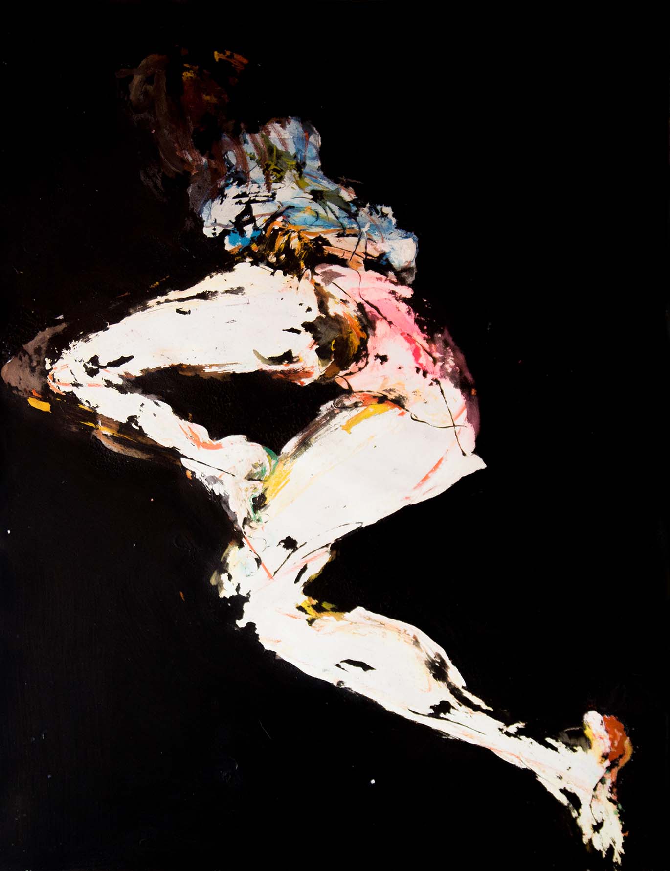 人体-3 65x50cm 纸上水彩与丙烯