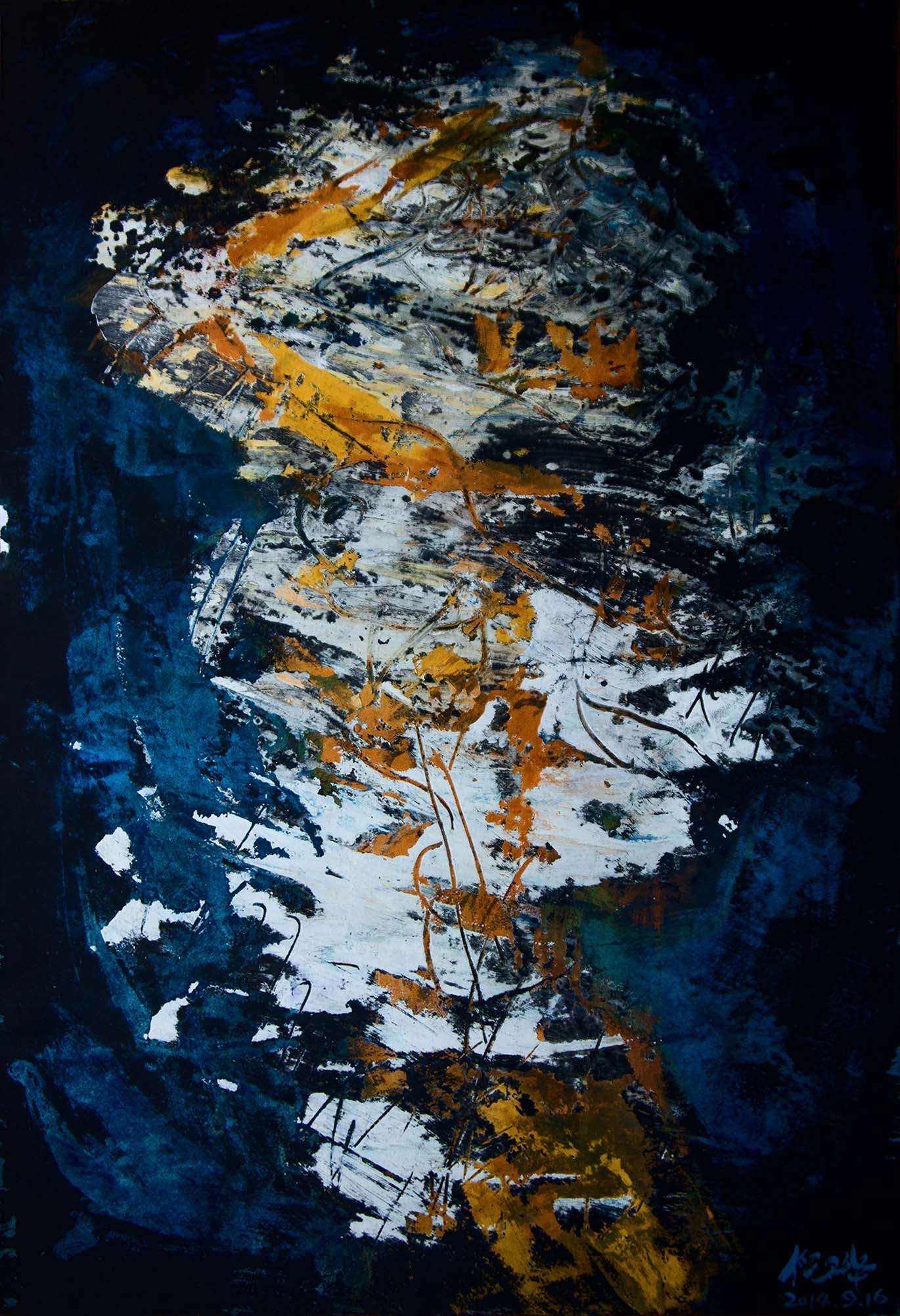 人体-18 79x53cm 纸上水彩与丙烯