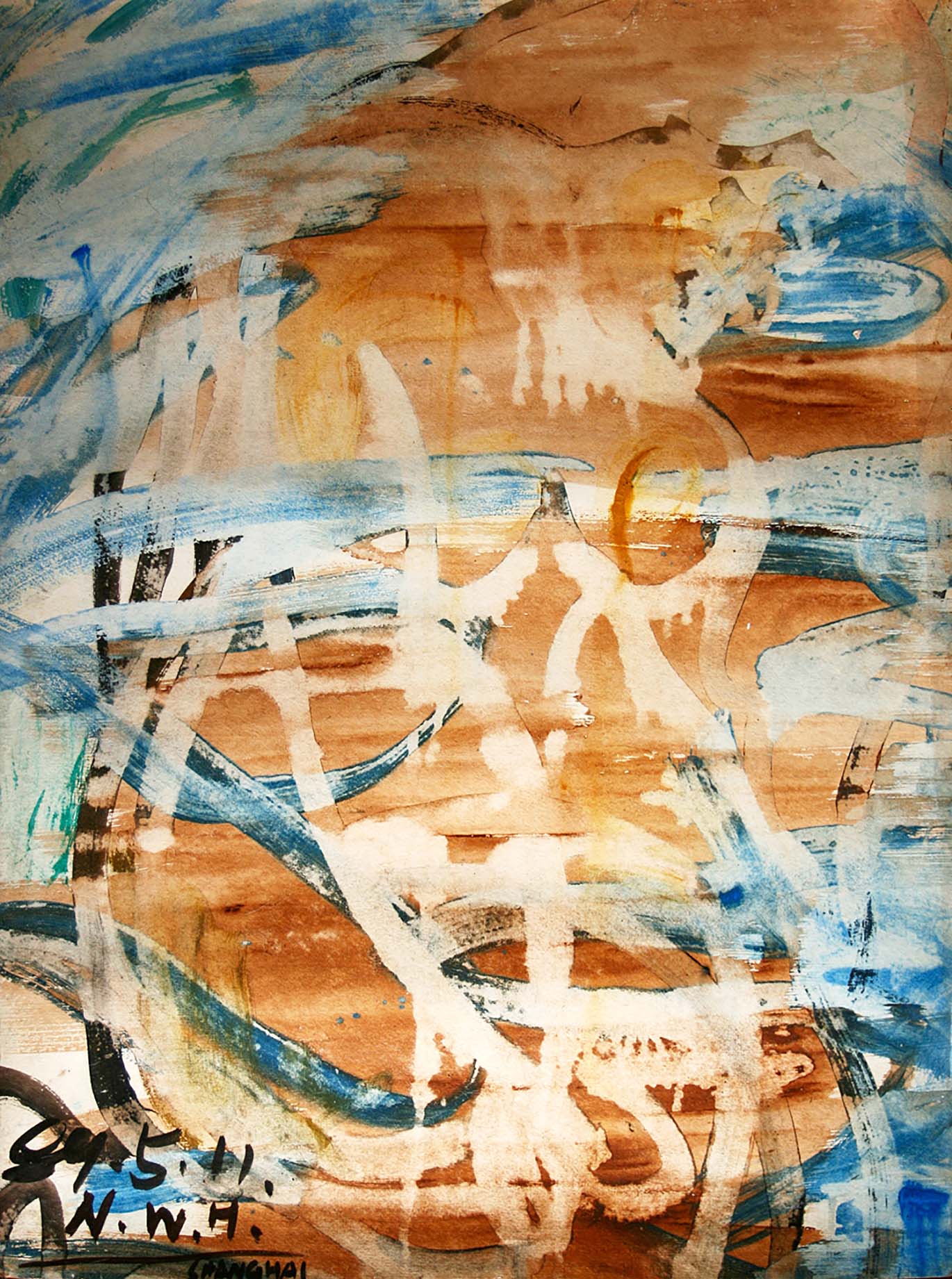 水边的阿狄丽娜（纸上水彩与丙烯）