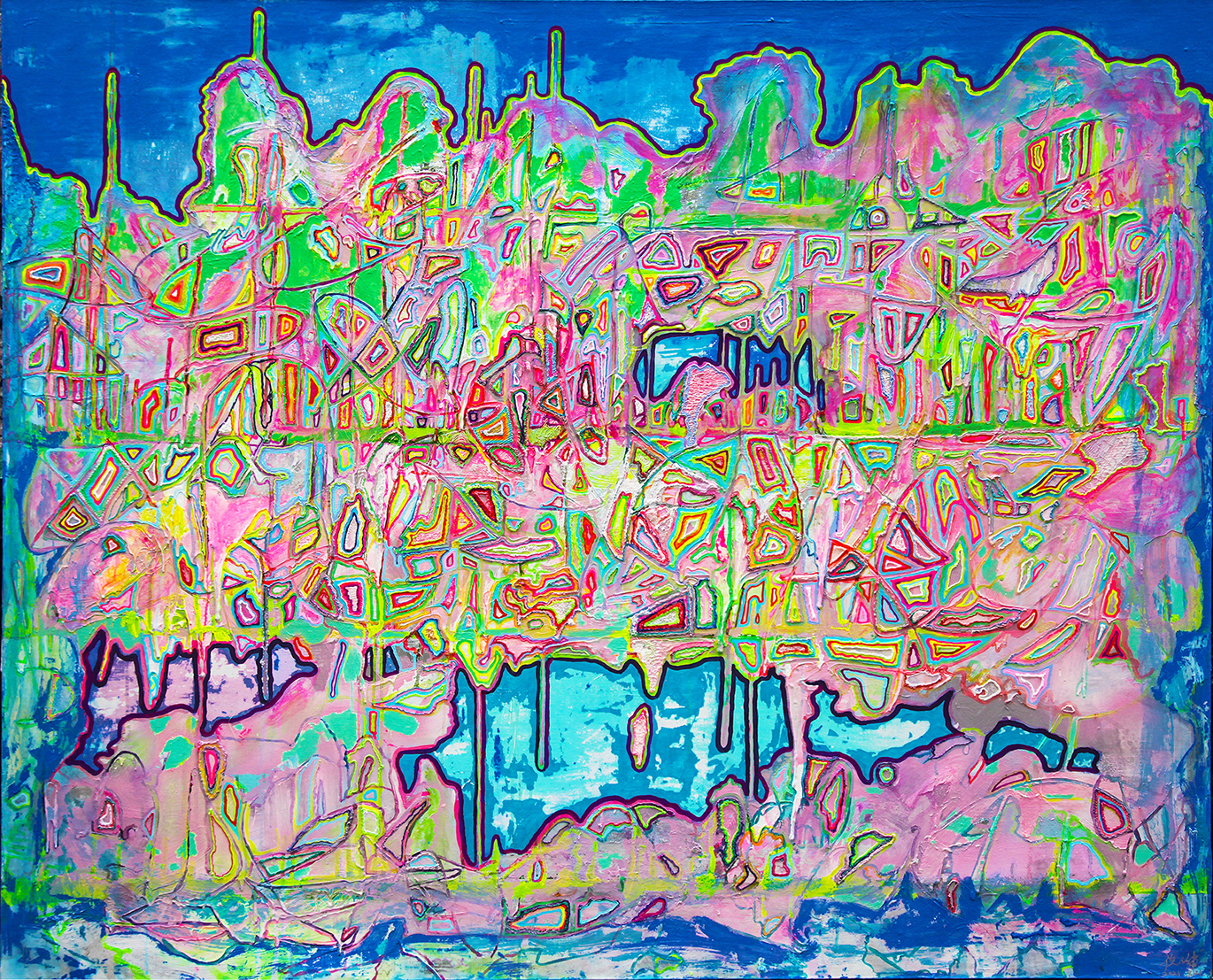 未来之痕-哆啦A梦  165X135cm 丙烯及3D打印材料等 画布 2024.jpg