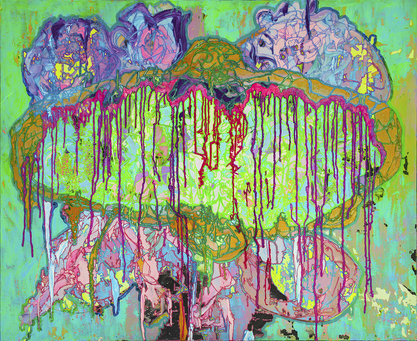 未来之痕-水帘洞165X135cm 丙烯及3D打印材料等 画布  2023.jpg