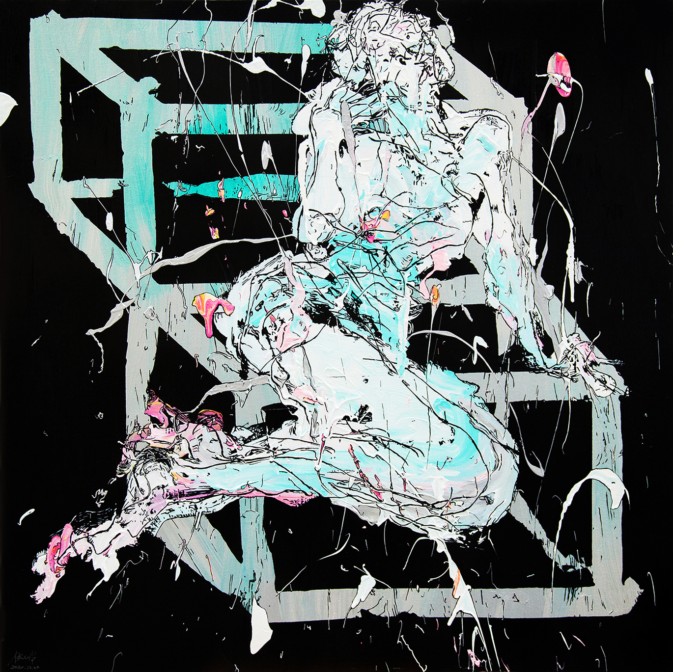 立方阶梯上的人影100x100cm 布上丙烯 2021.jpg