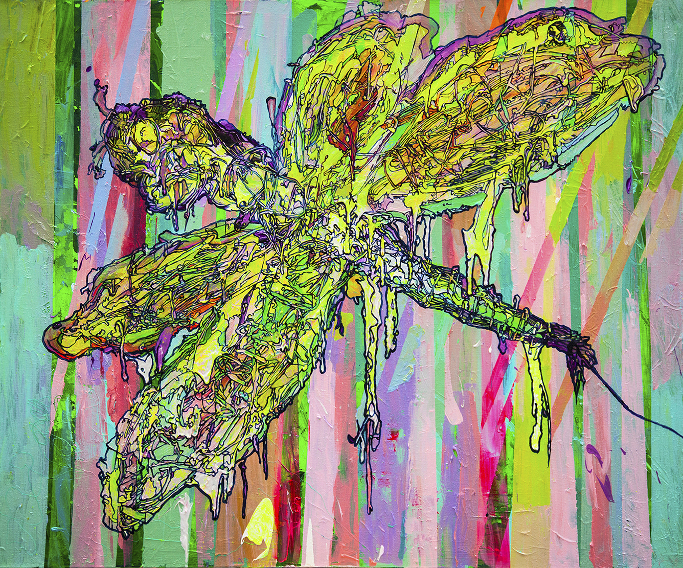 荧屏蜻蜓 100x120cm 布上丙烯  2022.jpg