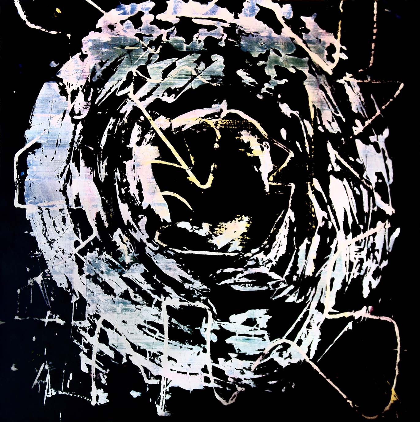 Tracing Series-Ring form3  Arcrylic and water colour on paper 1991&2017.jpg