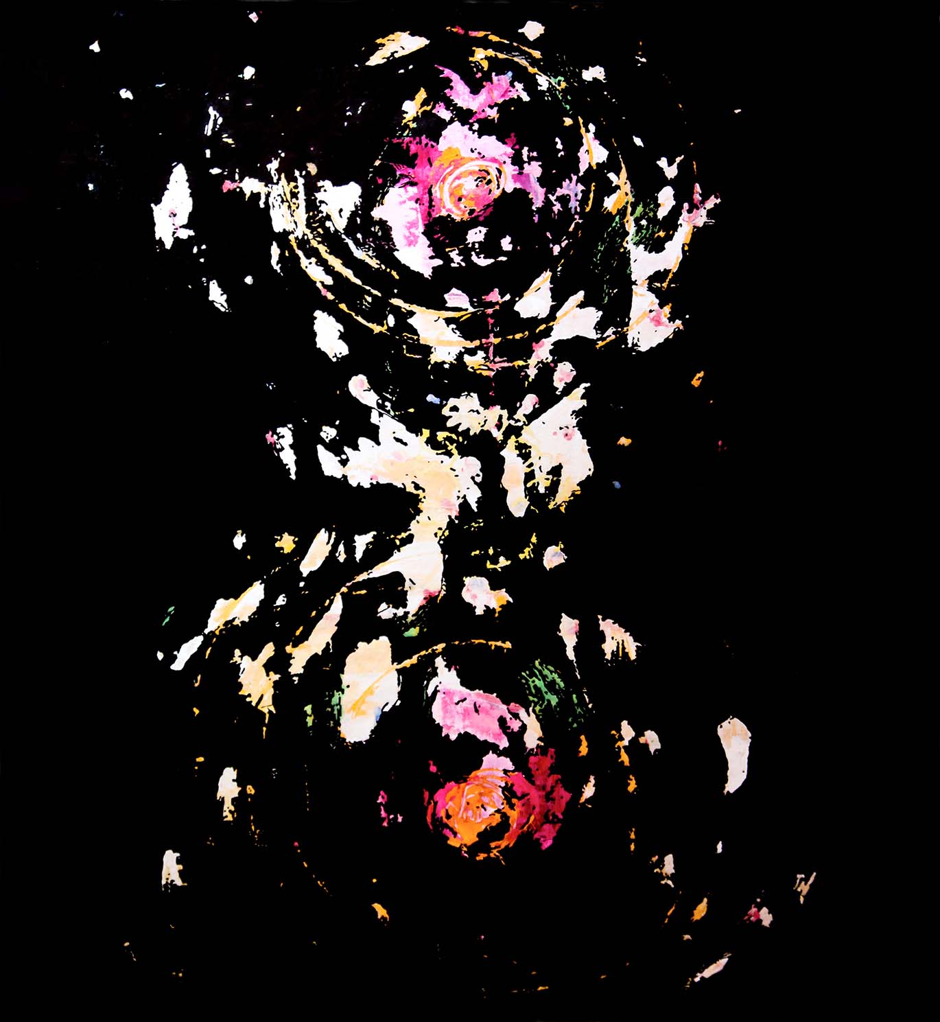 Tracing Series-Ring form7 Arcrylic and water colour on paper  1992&2017.jpg