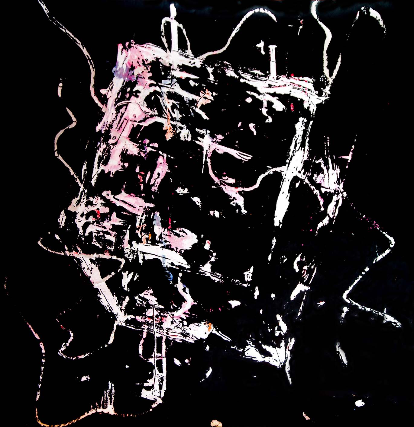 Tracing Series-Cube5  Arcrylic and water colour on paper 1992&2017.jpg