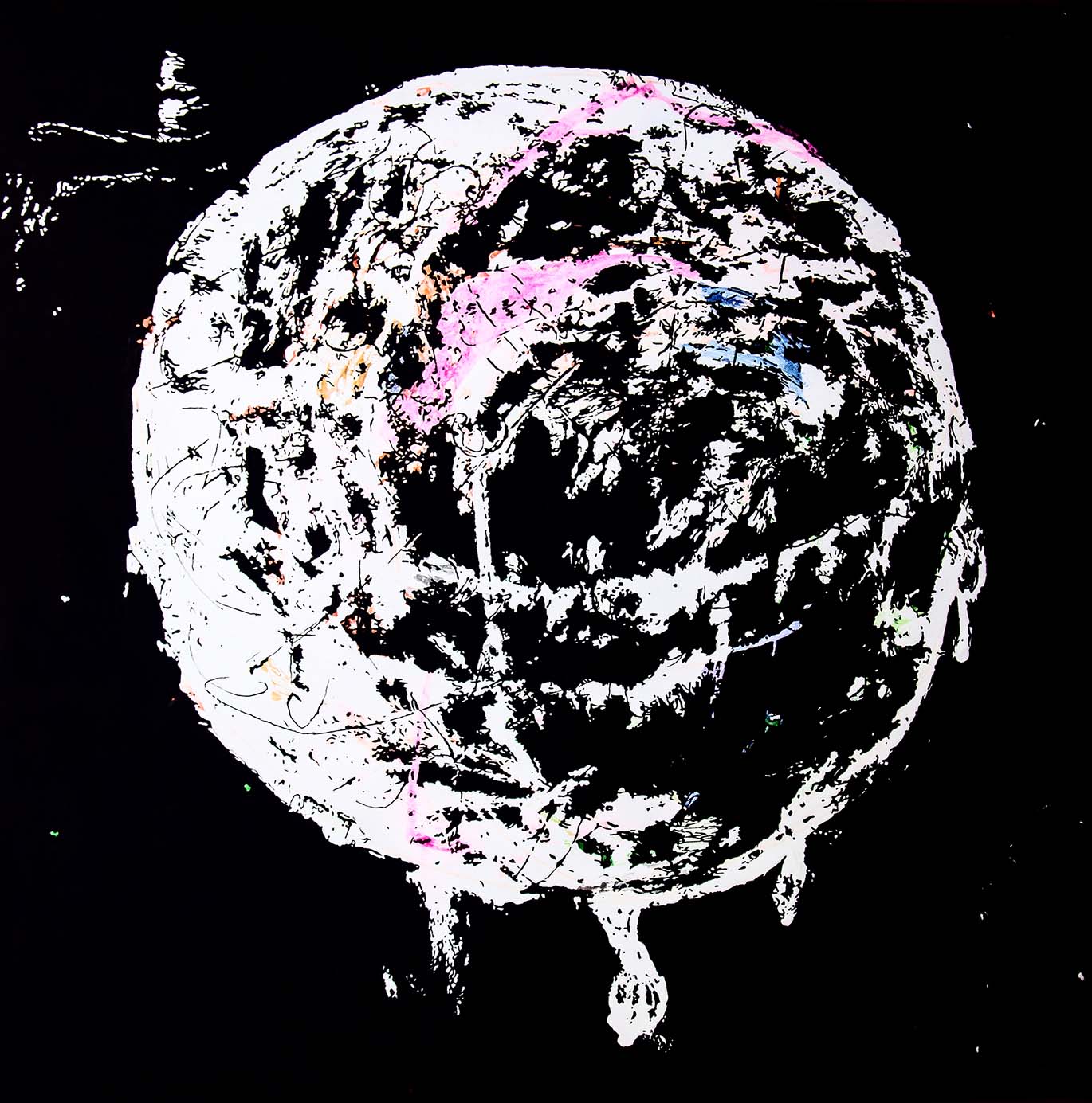 Tracing Series-The ball1 Arcrylic and water colour on paper   2018.jpg