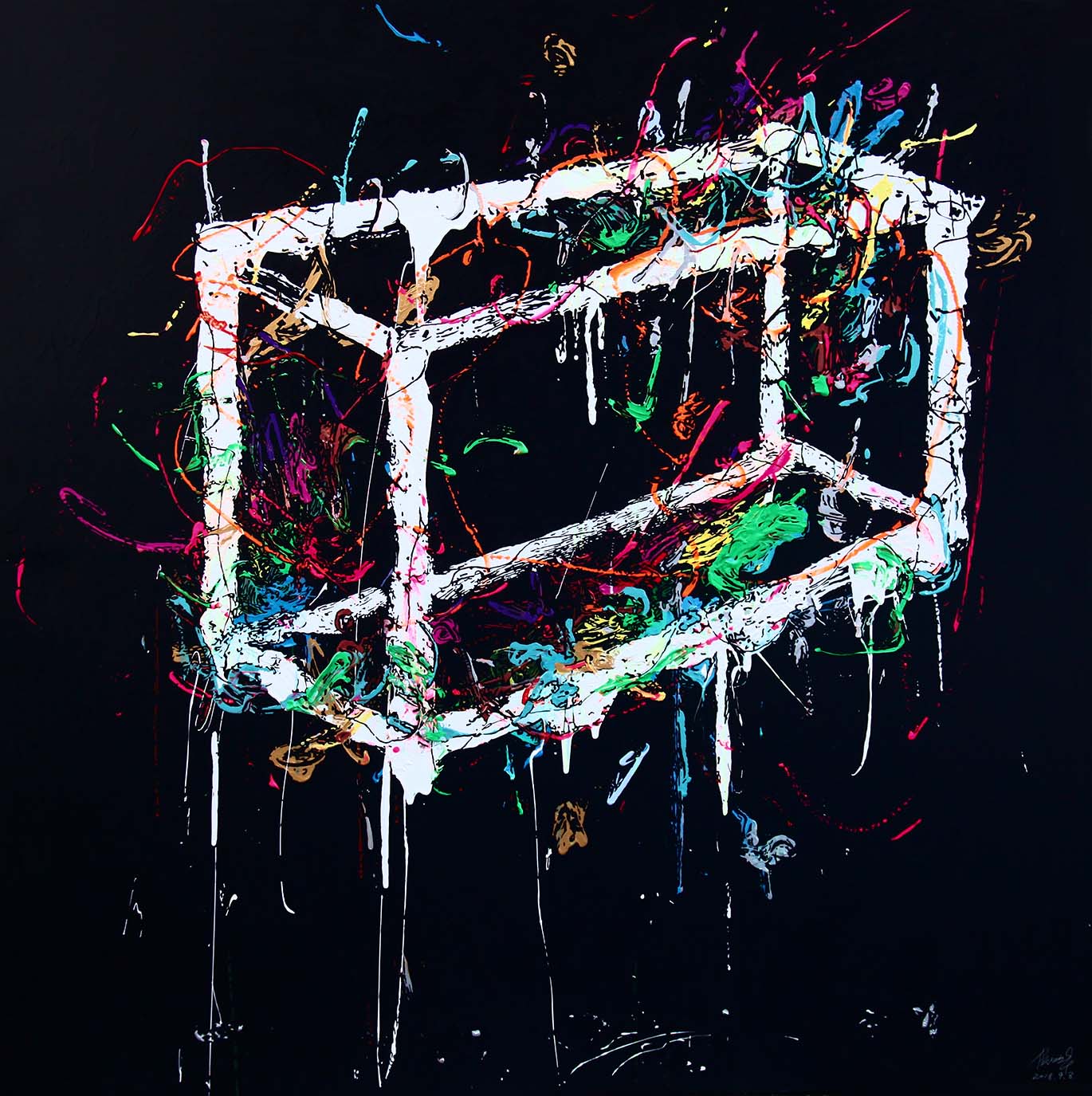 Tracing Series-Frame1  Arcrylic on canvas 2018.jpg