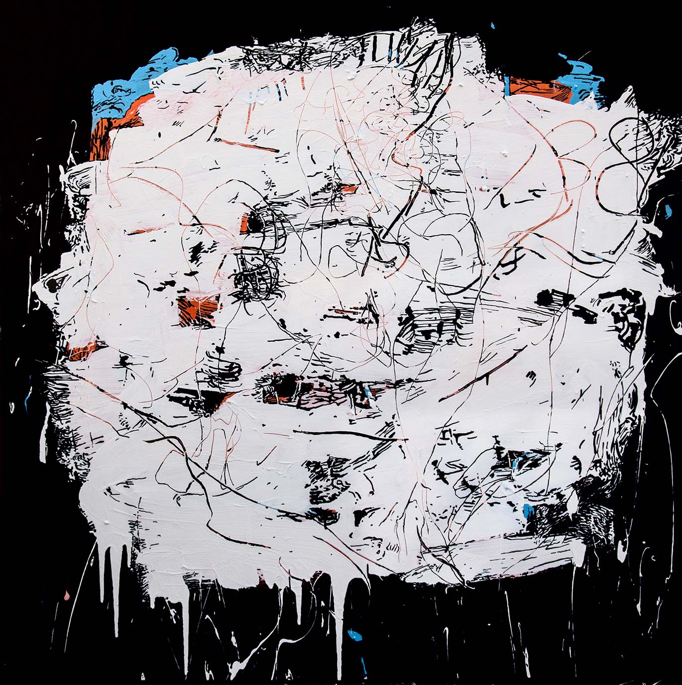 Tracing Series-Smear5  Arcrylic on canvas 2018.jpg