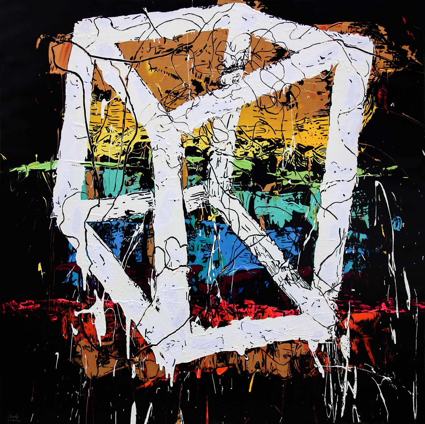 Tracing Series-Frame3  Arcrylic on canvas 2019.jpg