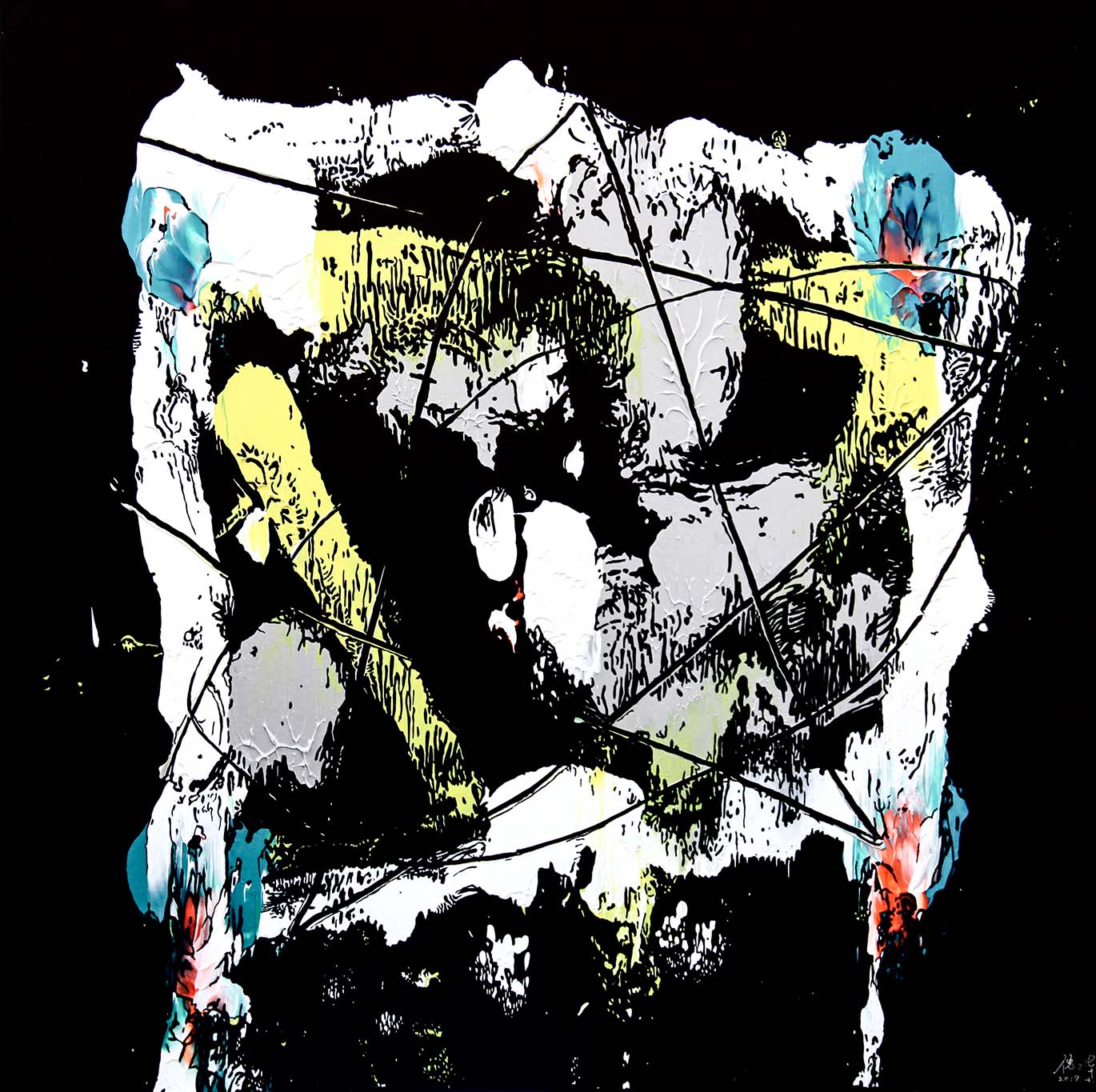 Tracing Series-Square2  Arcrylic on canvas 2019.jpg