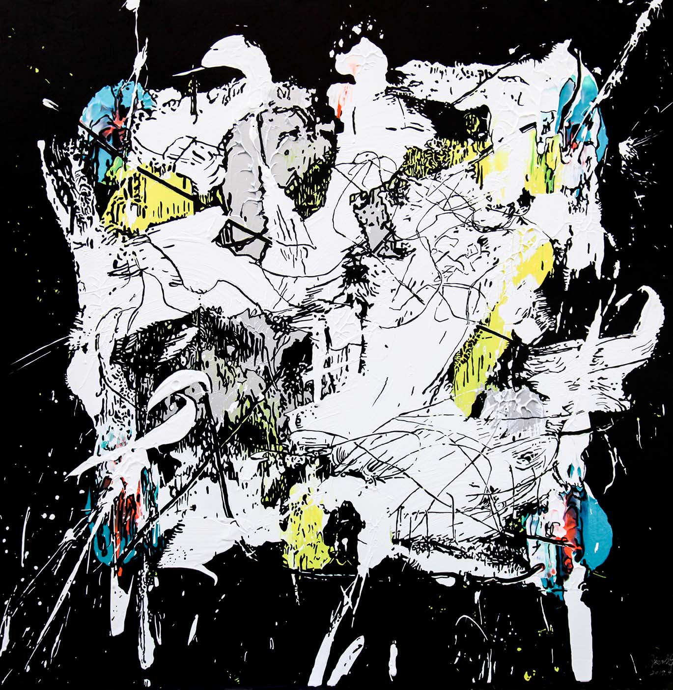 Tracing Series-Square3  Arcrylic on canvas 2019.jpg