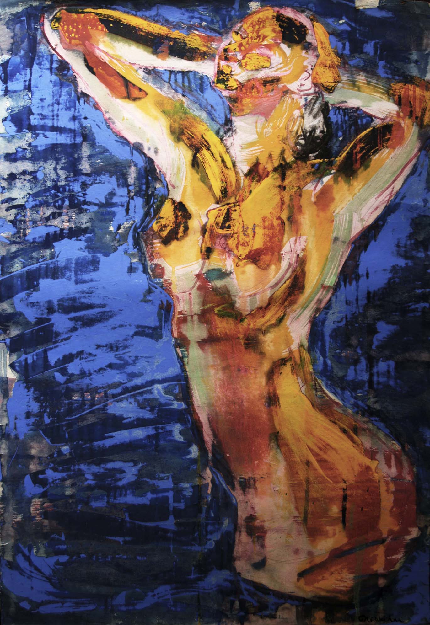 Rock paintings across time and space8- Water colour and acriylic on paper 1990.jpg