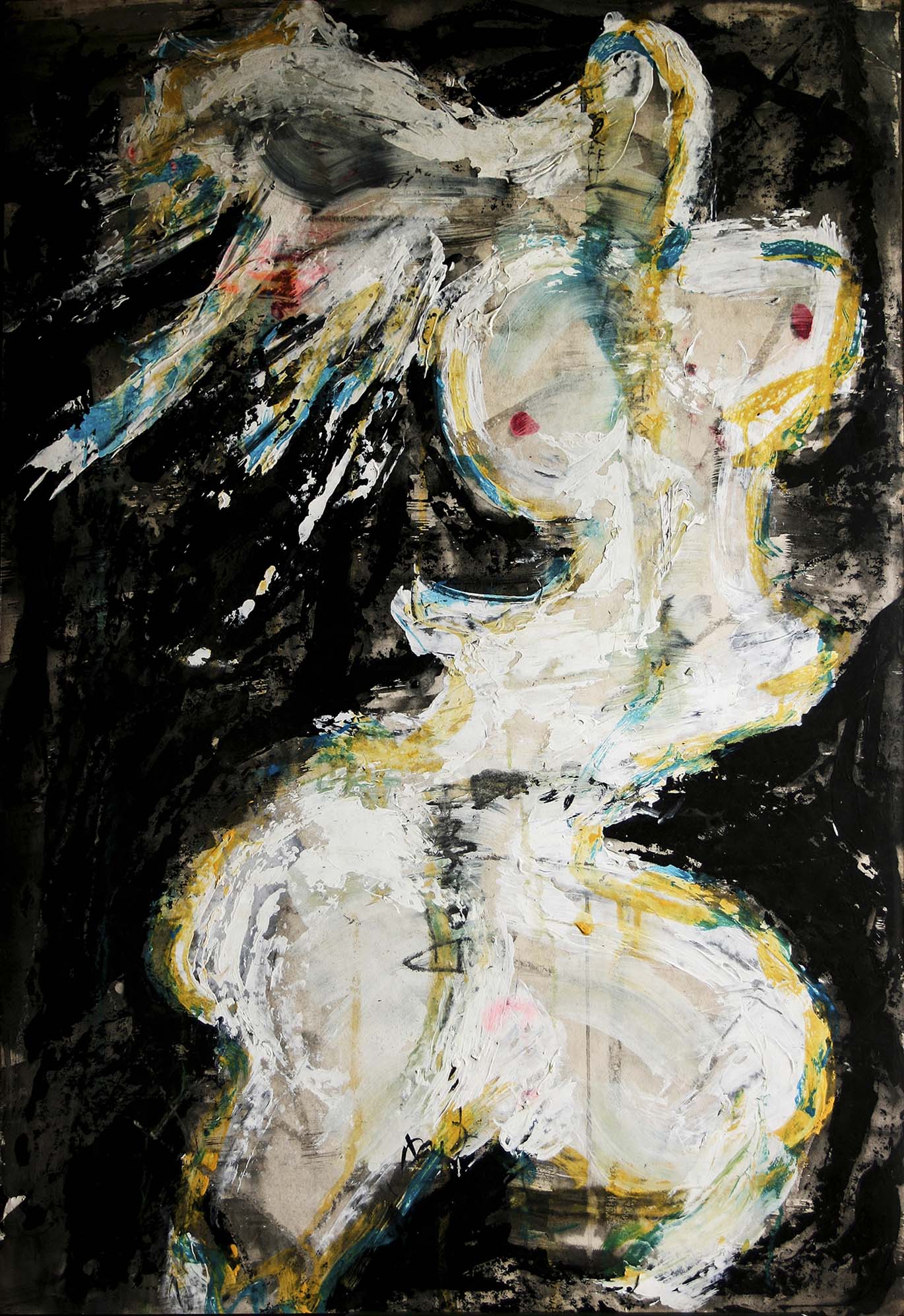 Rock paintings across time and space9- Water colour and acriylic on paper 1990.jpg