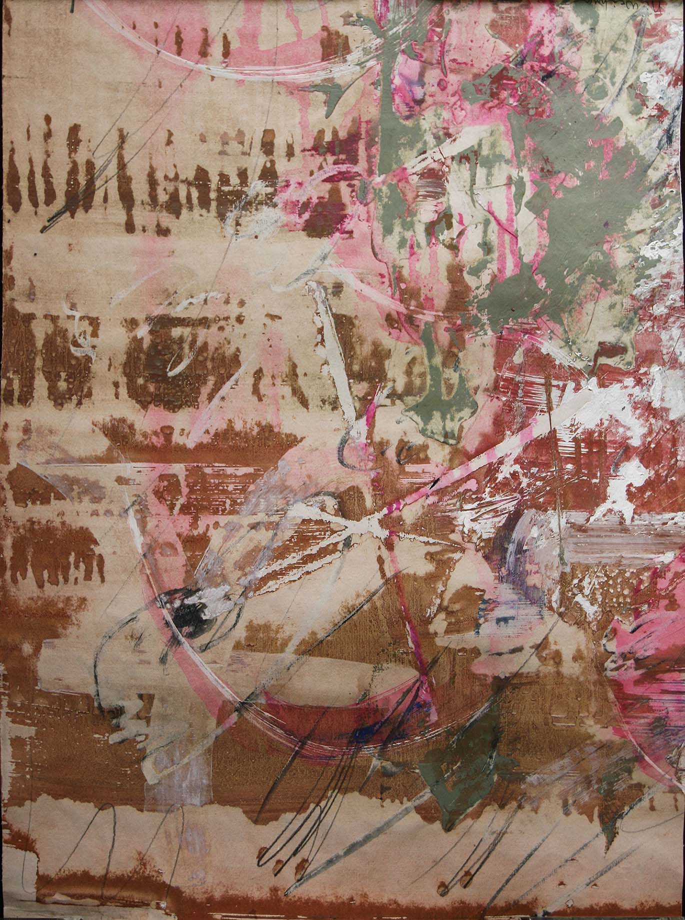 The floating trace of civilization1- Water colour and acriylic on paper 1990.jpg