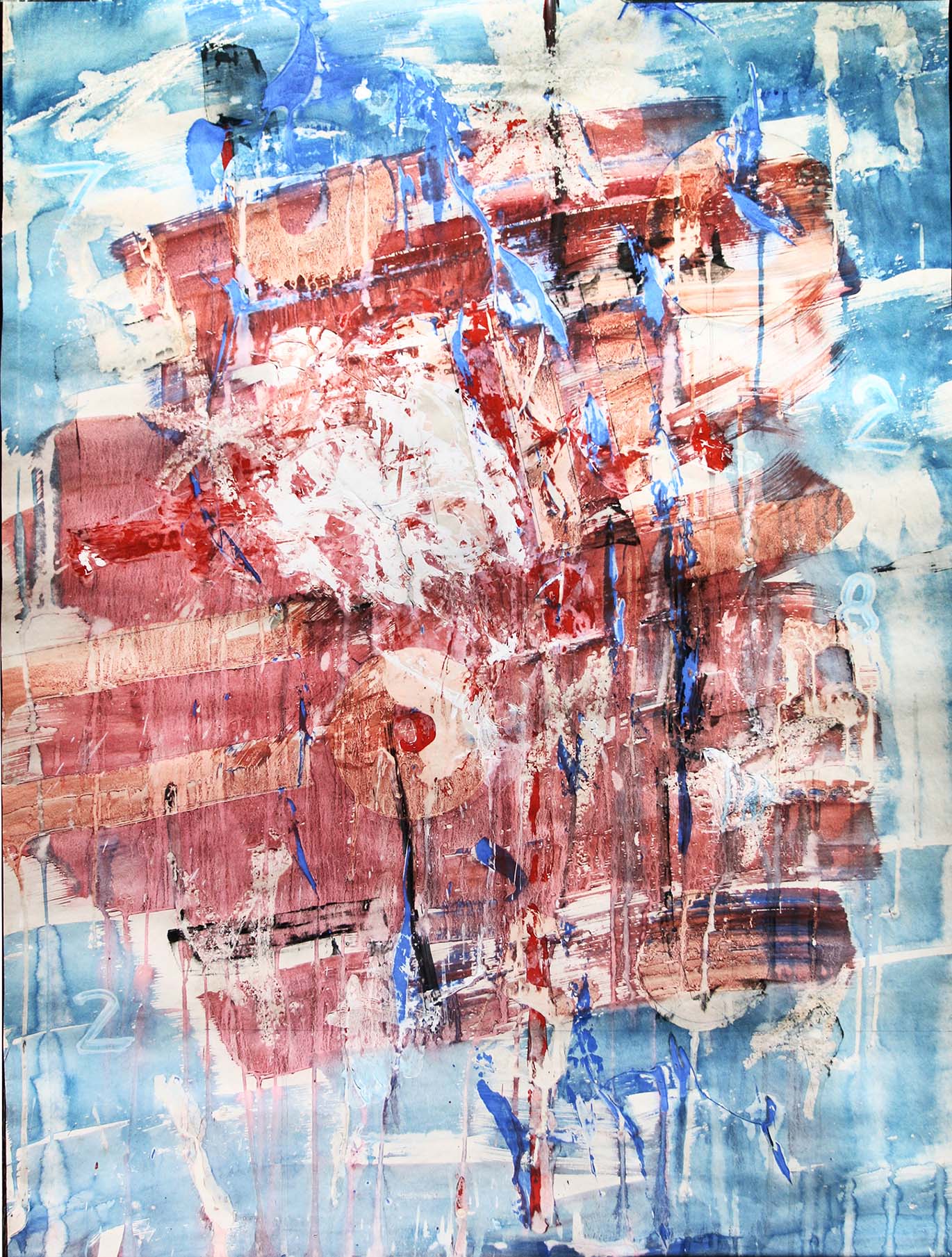 The floating trace of civilization5- Water colour and acriylic on paper 1990.jpg